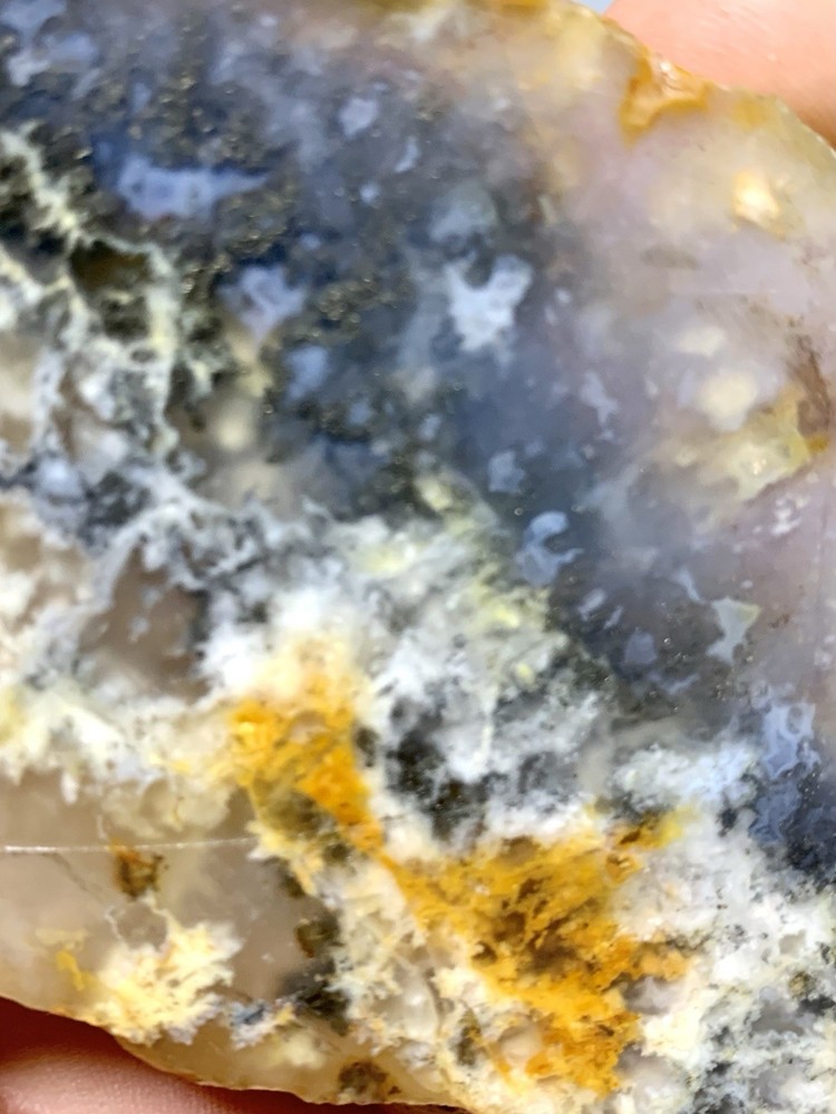 Graveyard Point Plume Agate With Copper Inclusions