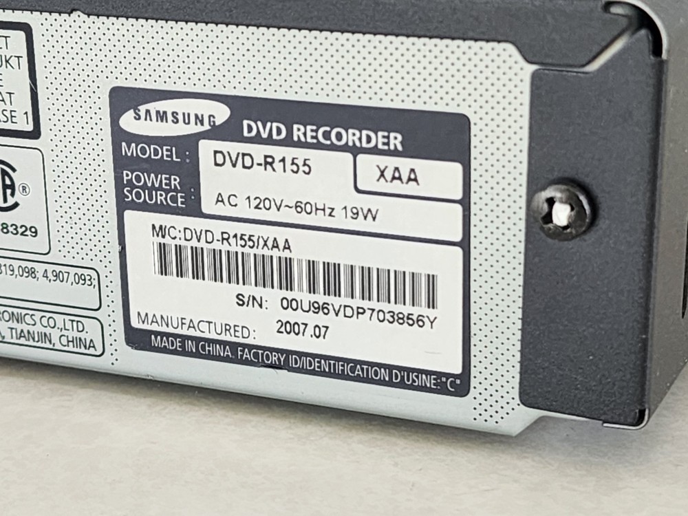 Samsung DVD-R155 DVD Recorder