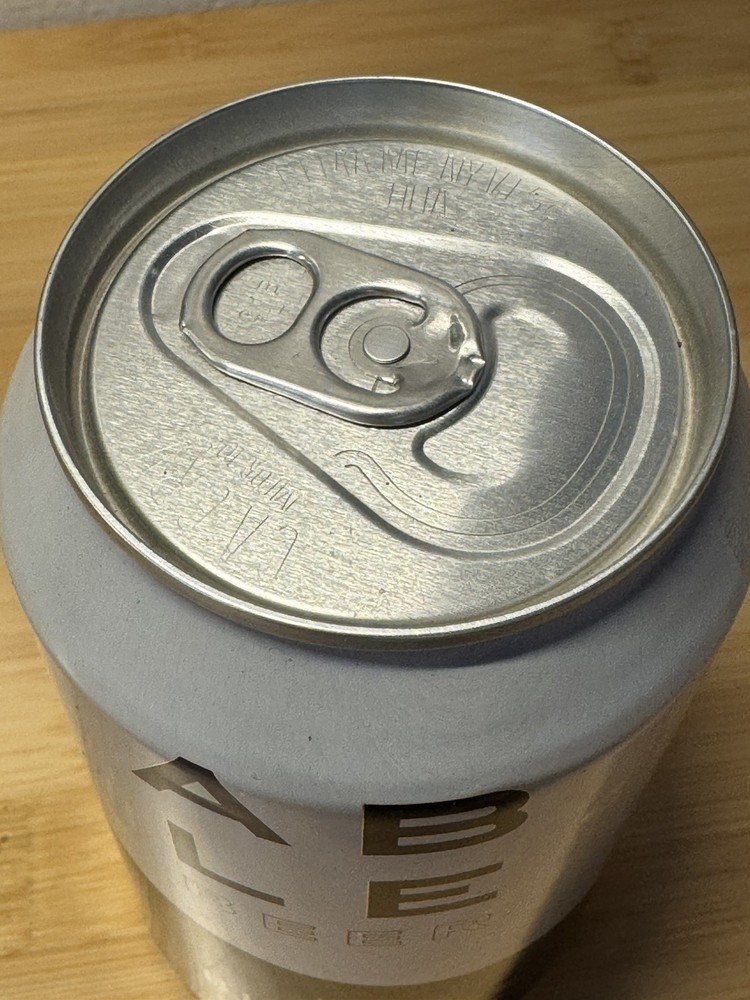 ABLE Beer BLK WLF Stout - Empty Beer Can - Bottom Opened