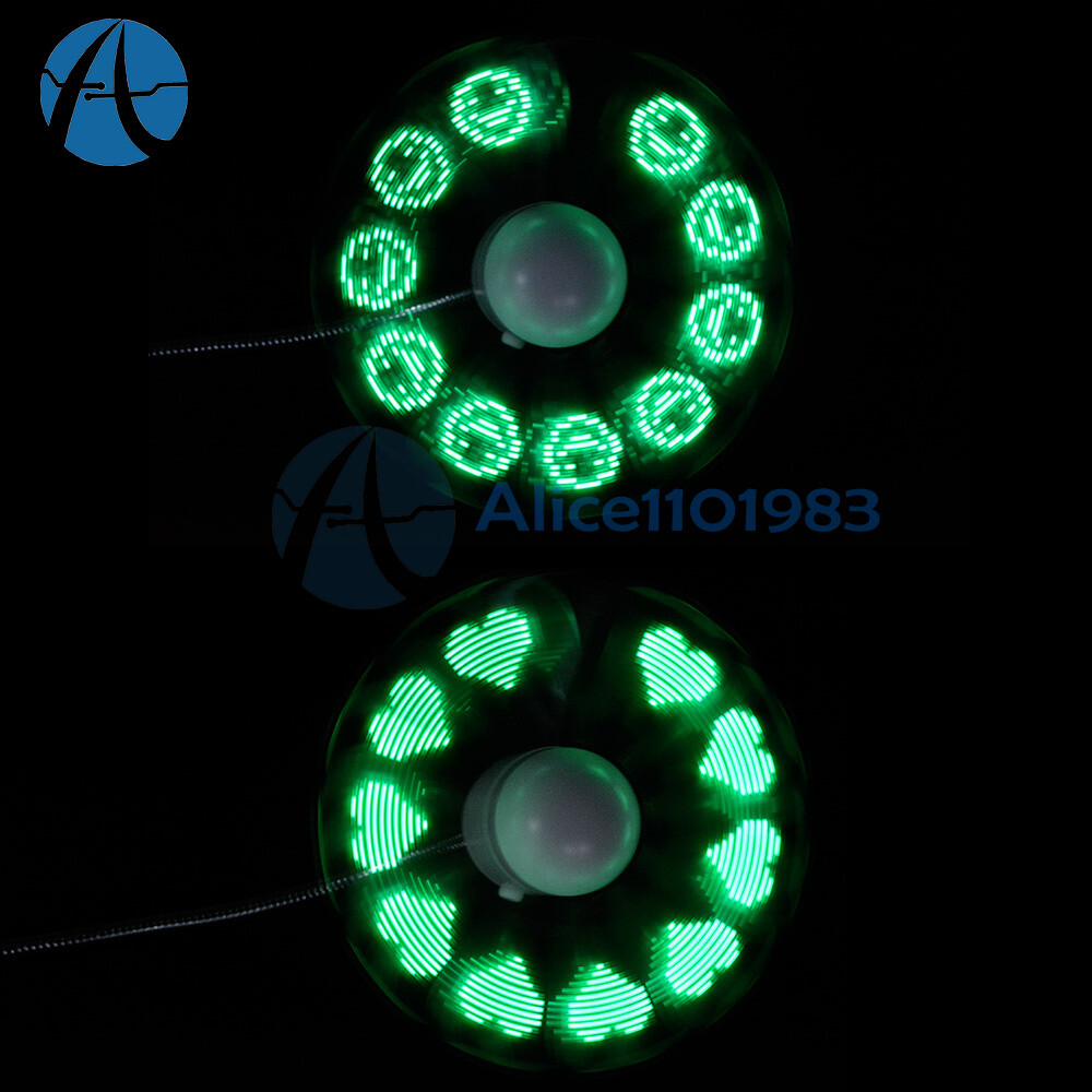LED Fan Mini USB Powered Cooling Flashing Real Time Display Function