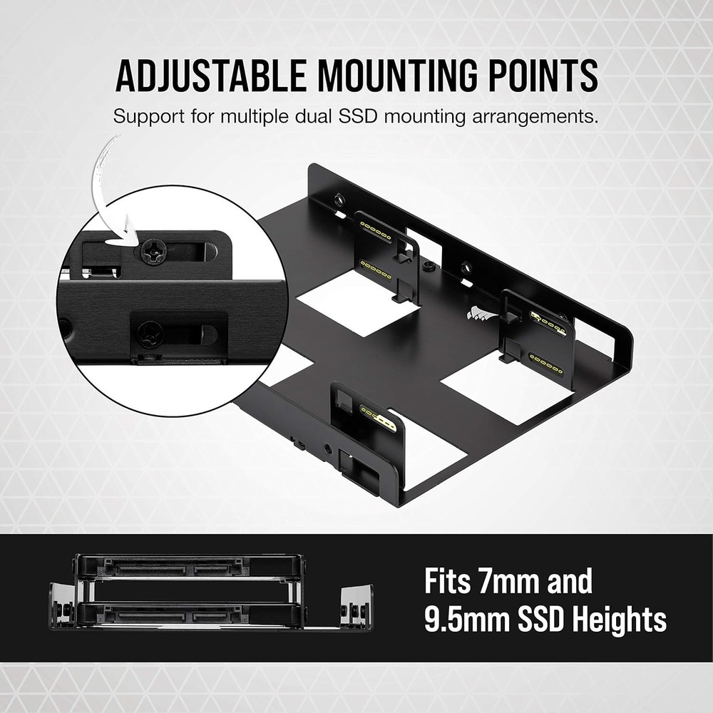 Dual SSD Mounting Bracket - Upgrade 3.5” Bay for Enhanced Performance