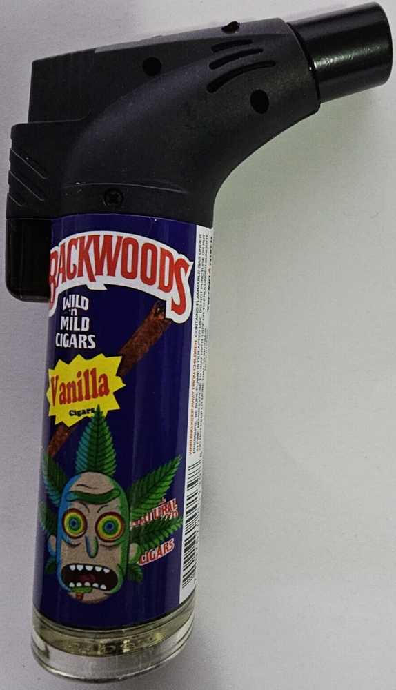 BackWoods Torch Refillable Windproof Jet Lighter Color Vanilla Size 4 ins