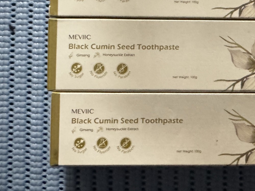 MEVIIC Black Cumin Seed Toothpaste Helps Reduce Plaque & Gum Problems (3-Pack)