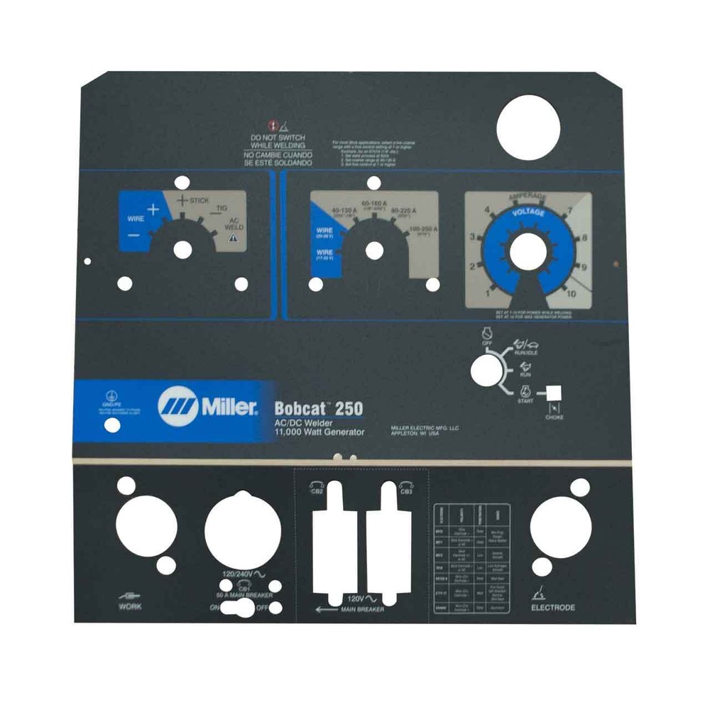 Miller 250290 Label Nameplate Bobcat 250