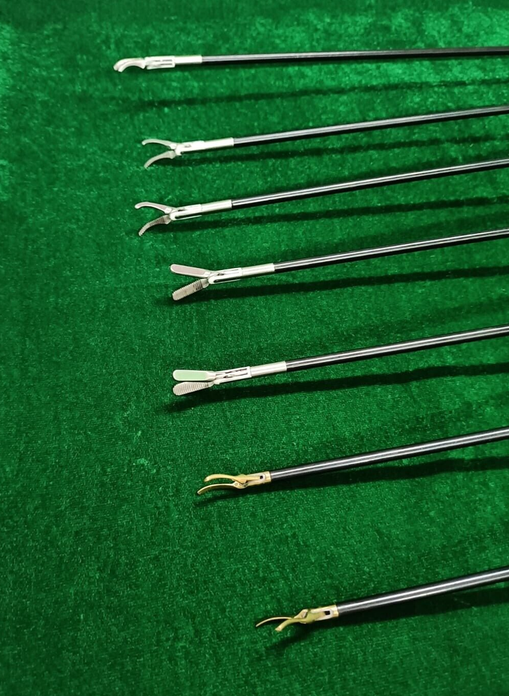 8pc Laparoscopic Bipolar Forceps & Sealer Cutter 5mmx330mm Reusable Instruments