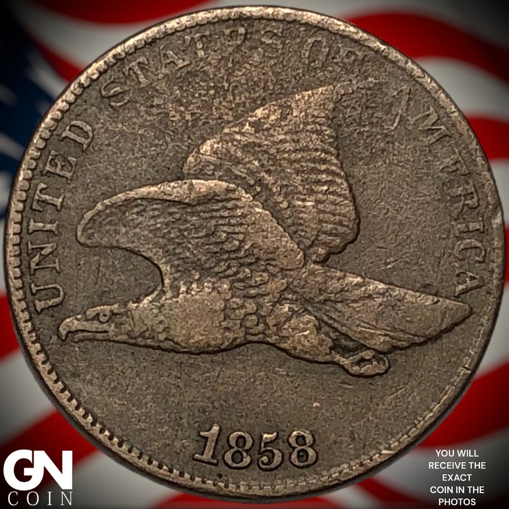 1858 Flying Eagle Cent Penny Y2700