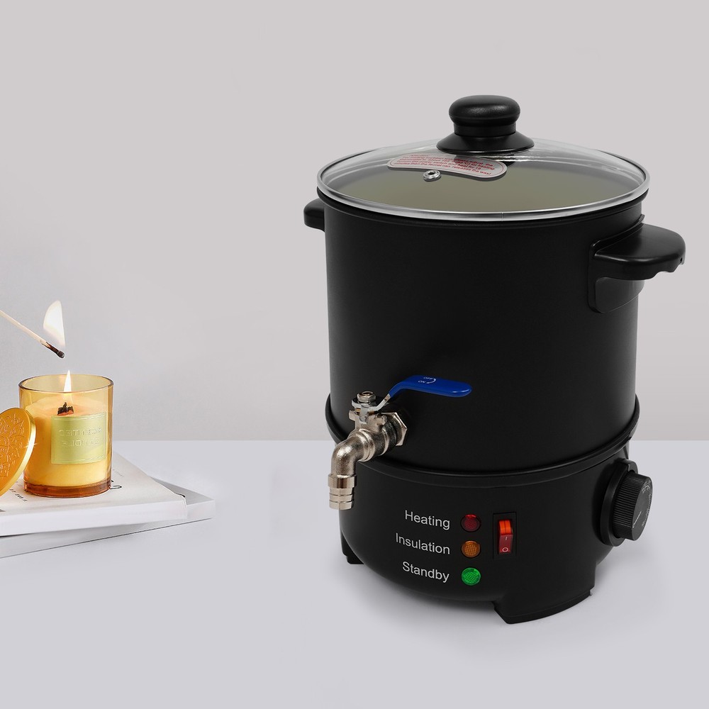 4L Wax Melter for Candle Making Electric Melting Pot Temperature Control
