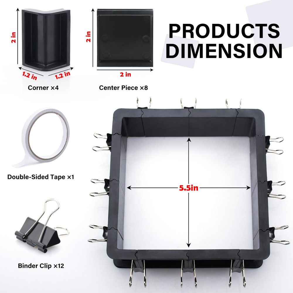 Adjustable Mold Housing Kit Plastic Mold Housing Frame for Silicone Rubber Mold