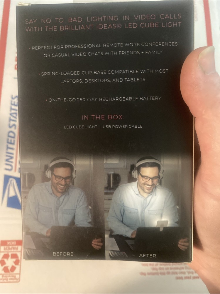 Video Cube Light : Multiple Brightness Levels NEW