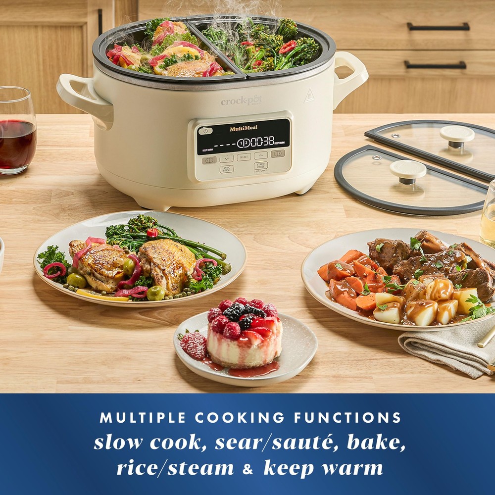 Crock-Pot Multicooker and programmable slow cooker with baking function, oat ...