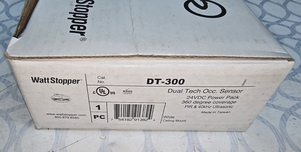 WattStopper DT-300 360 Deg Coverage Dual Technology Ceiling Occupancy Sensor