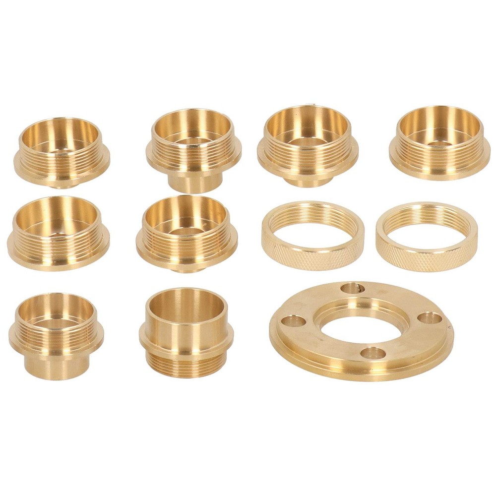 ˇTemplate Router Guides Kit With Lock Nut Adapter Template Guide Bushing Kit For