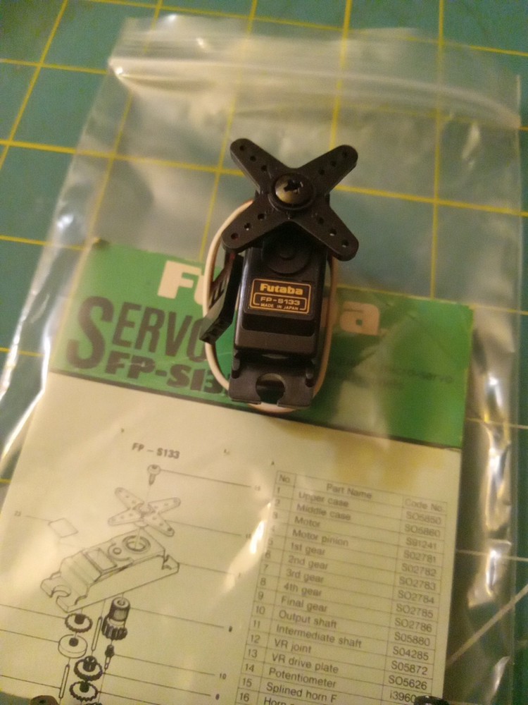 (3) FUTABA FP-S133 MICRO SERVOS