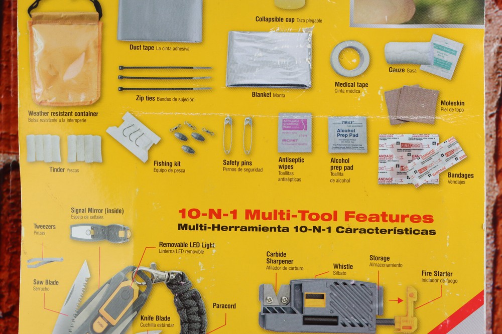 Smith's 50541 Ultimate Survival Multi-Tool First Aid Fire Starter Knife Kit