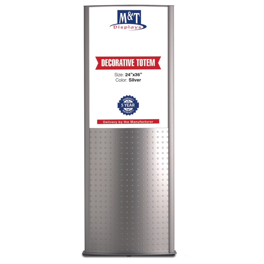 Light Up Advertising 24X36" Size Silver, Double Side, Snap Open Change Display