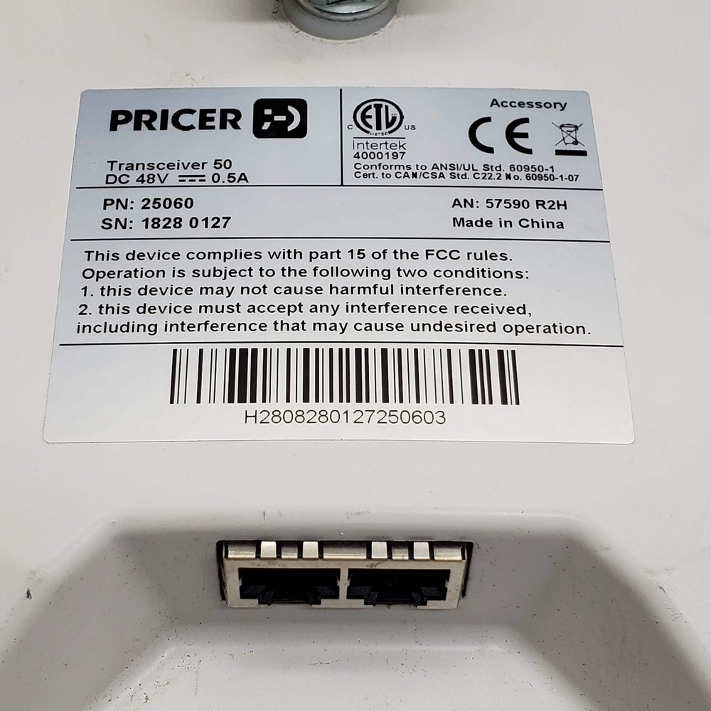 PRICER Transceiver 50 Transmitter Receiver For Central Server ESL System 25060 (