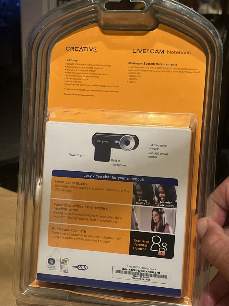 Creative VF0470A Live Cam Notebook Camera