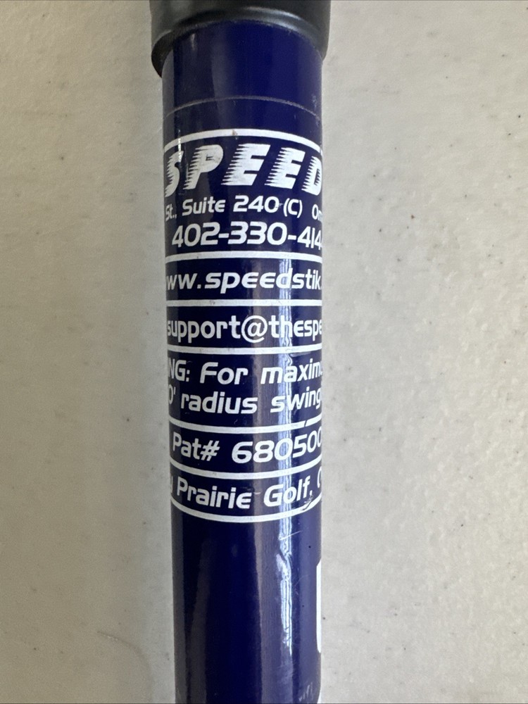 The Speed Stik Blue 48″ Golf Swing Speed Training Aid/Tool, Tested & Working!