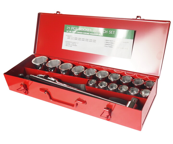 3/4"" x 21PCS SOCKET SET BY JTC H621M