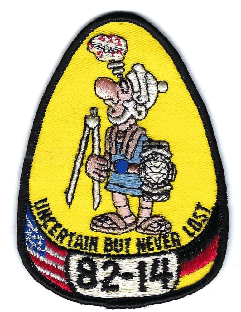 80's NAVIGATOR TRAINING CLASS 82-14 "UNCERTAIN BUT NEVER LOST" patch