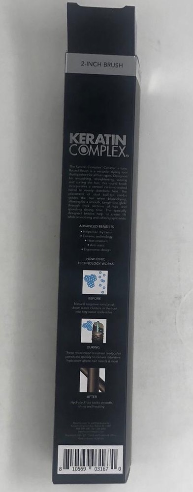 Keratin Complex Nano Technology Ceramic & Ionic Thermal Round Brush 2 Inches