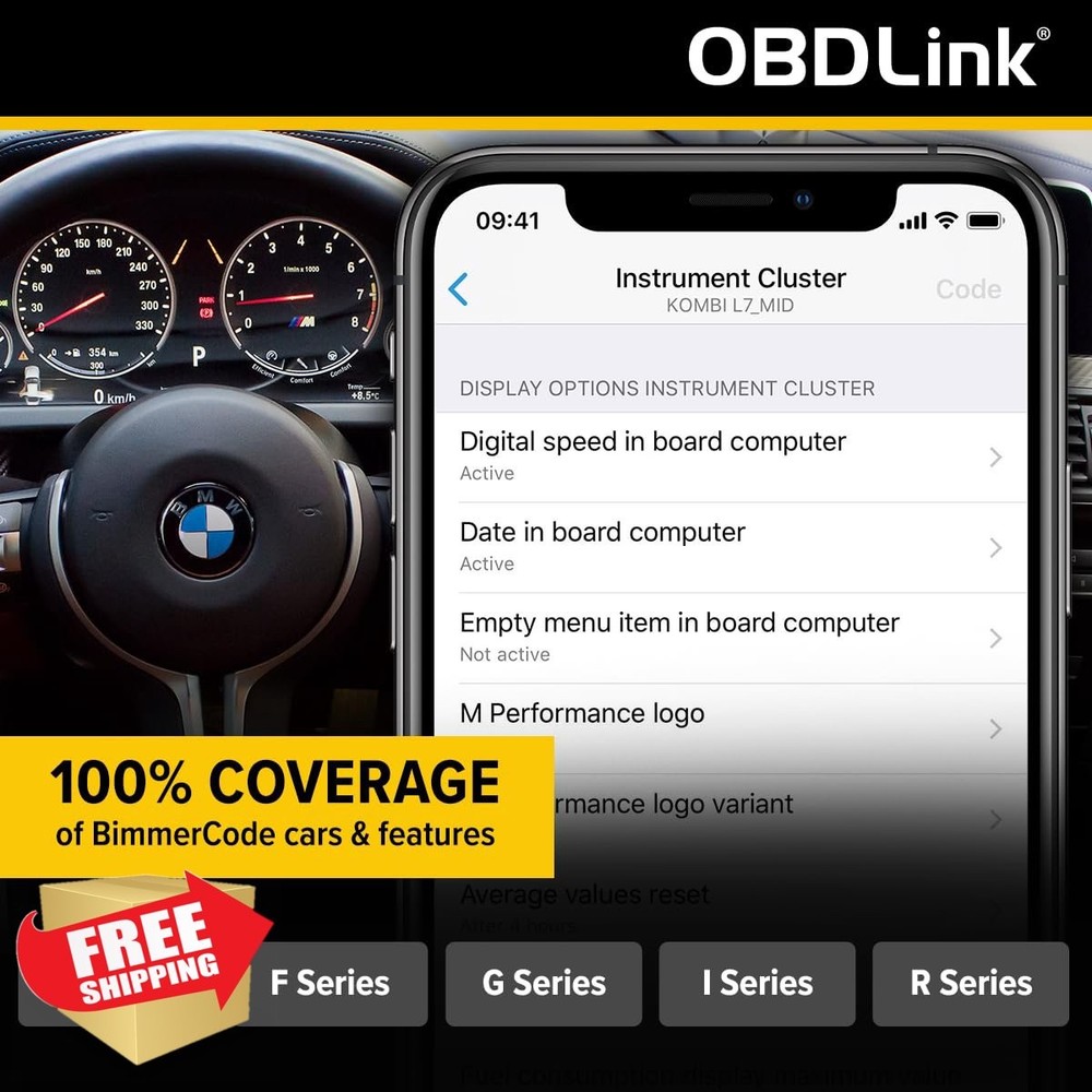 OBDLink CX Bimmercode Bluetooth OBD2 Adapter BMW Mini iOS Android