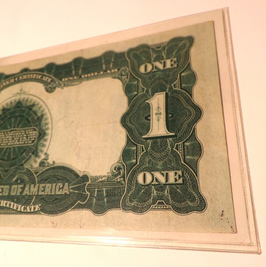 1899 $1 Large Size Black Eagle Silver Certificate Choice Crisp Uncirculated