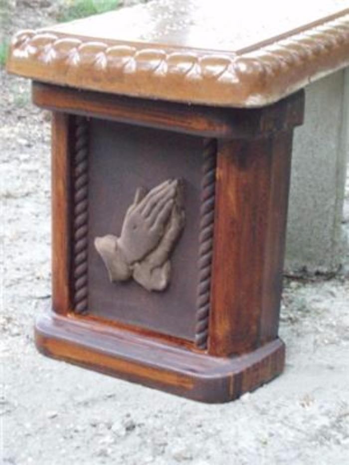 Concrete Bench Leg Mold One Double Column Praying hands bench leg mold