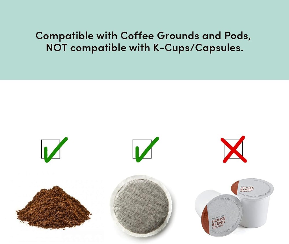 Elite Gourmet Personal Single-Serve Compact Coffee Maker Brewer