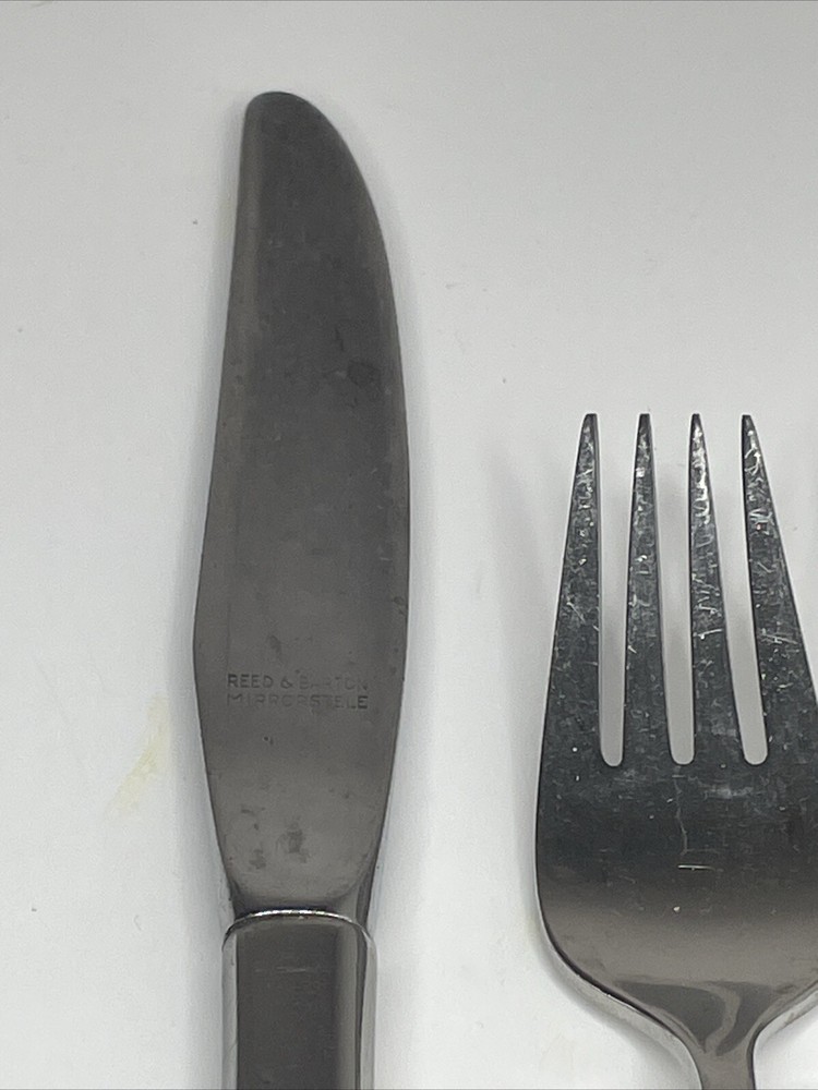 Reed & Barton RDS69/Denmark Vtg Stainless Flatware 5pc forks/knife