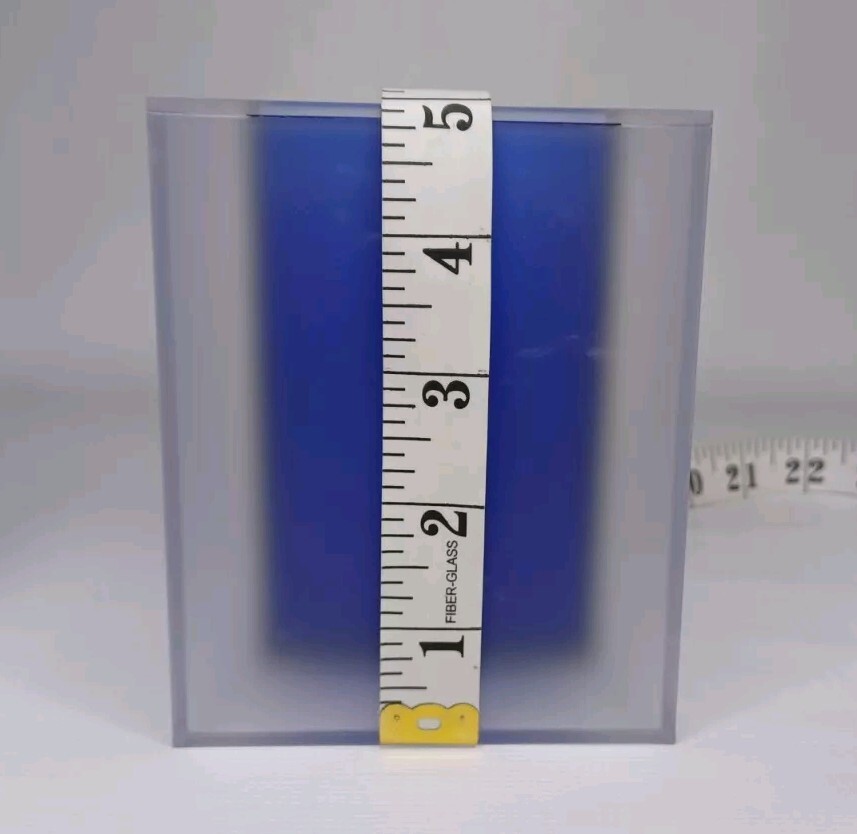 Square Blue Plastic Containers Set For Bathroom