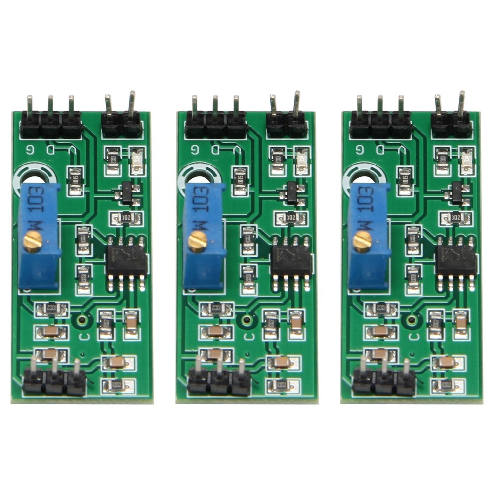 3Pcs LM393 3.5-24V Voltage Comparator Module with LED Indicator High Level7251