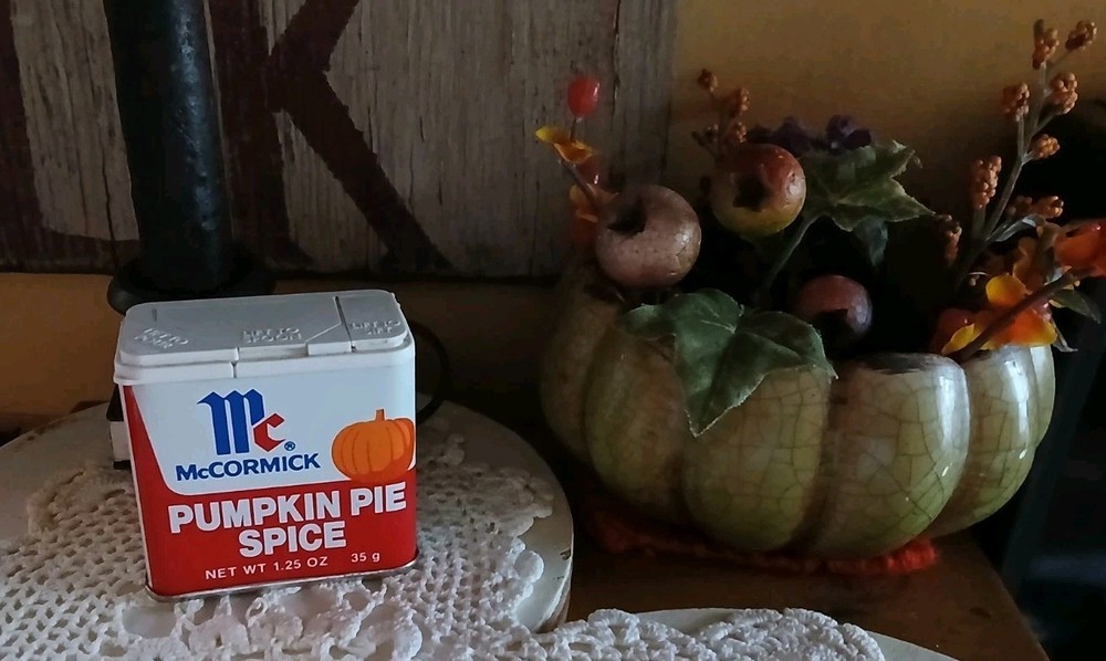 Antique McCormick Pumpkin Pie Spice Tin 1977