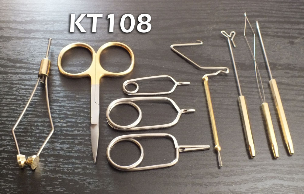 Fly Tying Starter Tool Kit - 9 Piece - KT108