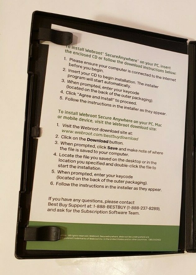 Webroot for PC, Mac or Mobile Device -Secure Anywhere Internet Security Software