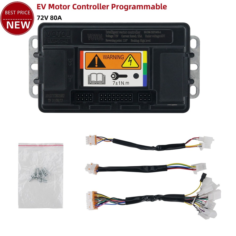VOTOL EM50-4 (EM-50-4) 72V 80A 72300 EV Motor Controller Programmable Controller