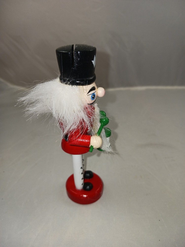 4.5 Inch Nutcracker Card Holder -- Red