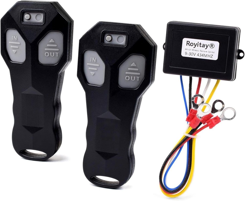 12V Wireless Winch Remote Control 2 Pack Universal Mini 5 Wire Control Winch wit
