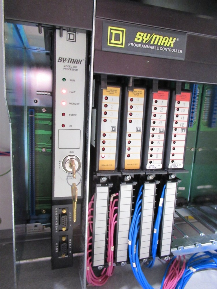 Square D Sy/Max Class 8030 Type PS-11 Programmable Controller HRK-100 Rack Unit