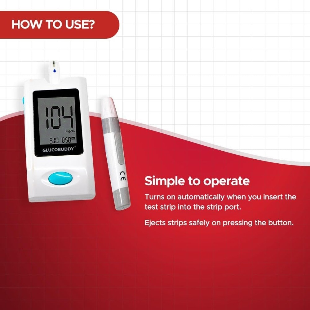 Blood Testing Glucose Test 100 Strips For Glucometer Machine S2u