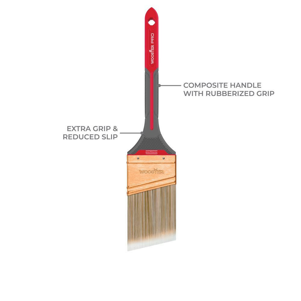 2-1/2 In. Griptech Max Nylon/Polyester Thin Angle Sash Brush