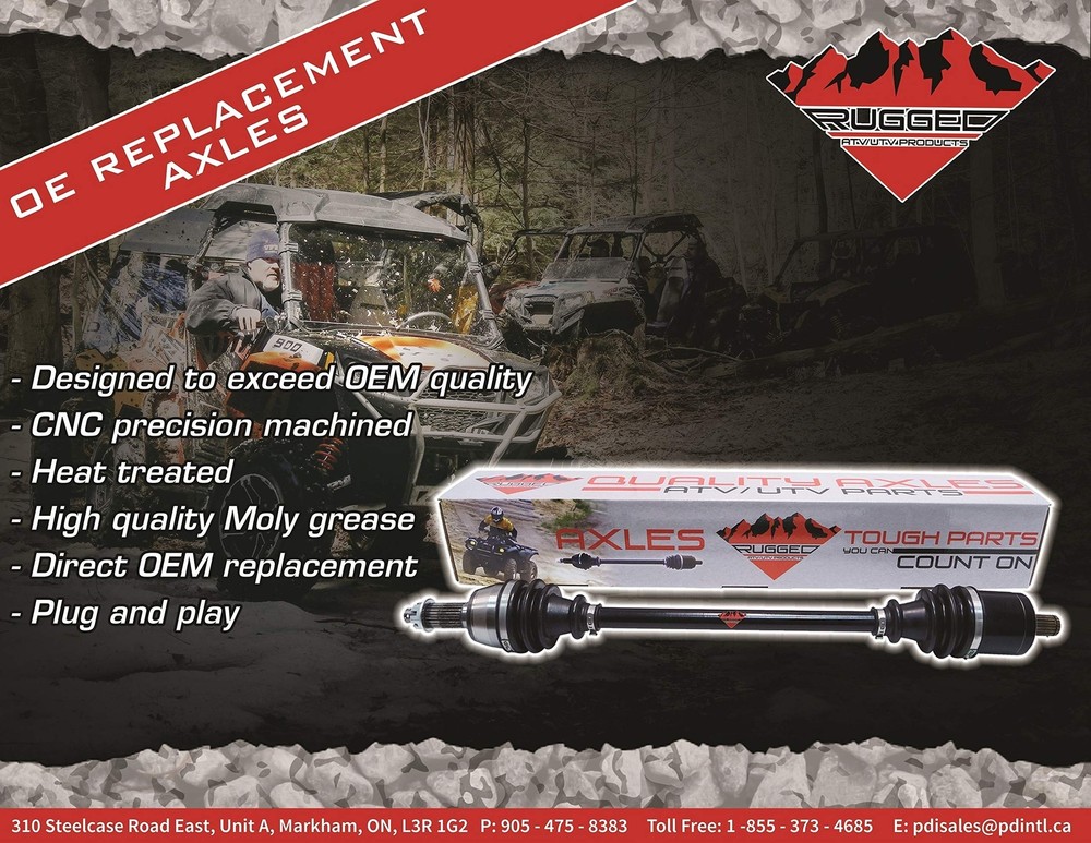 RUGGED Performance Axle for Arctic Cat Alterra 700 Front Left,Front Right