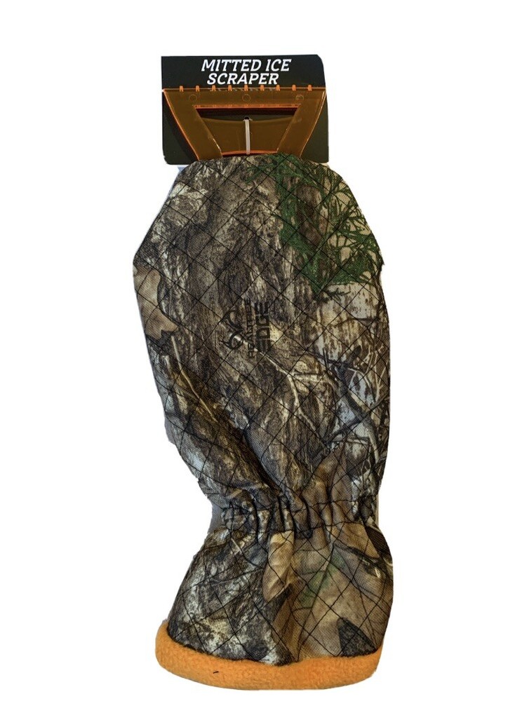 Saddlebred Camouflage Mitted Ice Scraper With Fleece Interior