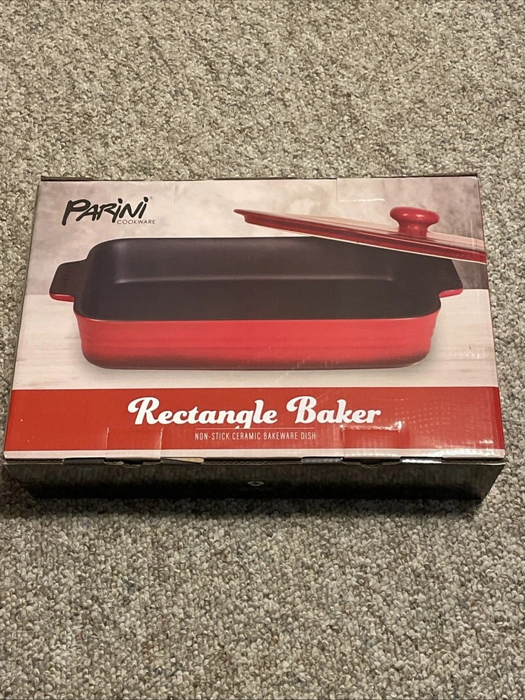 Parini Cookware Rectangle Baker Non-stick Ceramic Bakeware Dish NEW