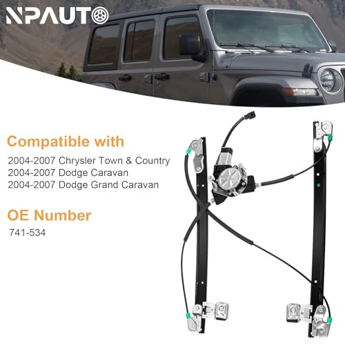 Front Driver Side Power Window Regulator with Motor Replacement for 2004 2005