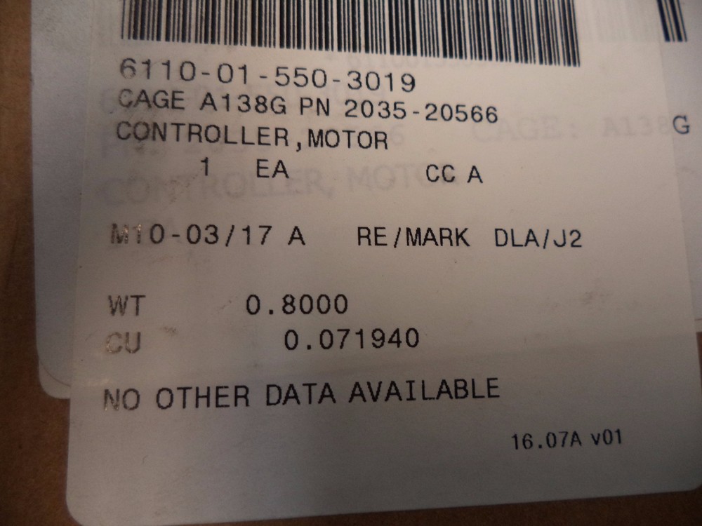 MOTOR CONTROLLER 2035-20566