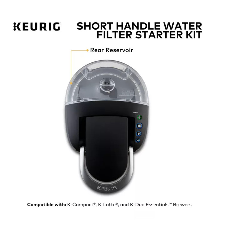 Keurig Short Handle Water Filter - With One Filter - Starter Kit