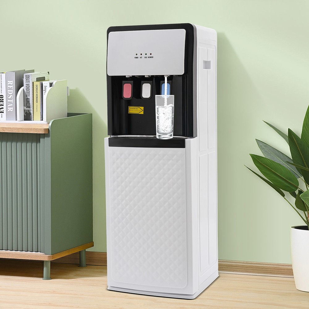 110V Water Dispenser Bottom Loading Water Cooler For 5 Gallon Bottles White US