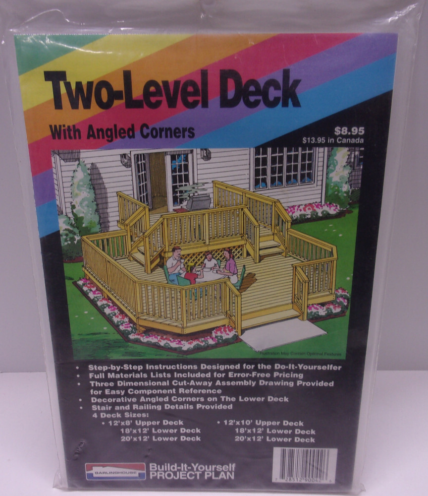 Garlinghouse Two Level Deck Project Plan blueprints do it yourself