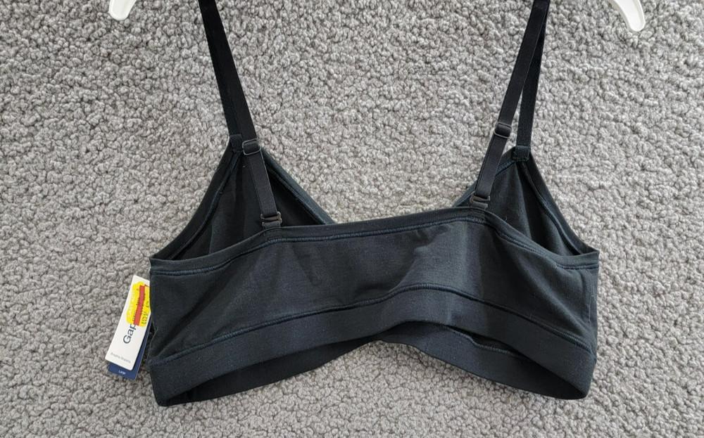 GAP GapBody Breathe Full Coverage Bralette Women's L True Black Solid Pullover